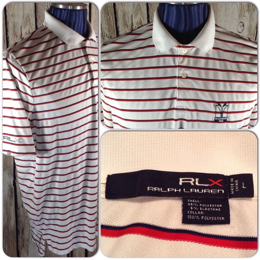 RLX Ralph Lauren Polo Rugby Mens Lg Striped H1-86
